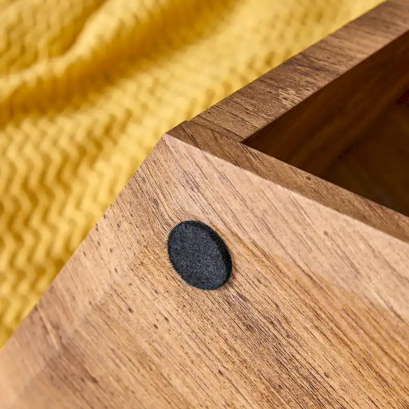 Set di 2 tavolini esagonali da caffè in legno, bianco e nero