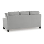 Divano Letto Grigio Queen, Velluto Scamosciato, Posti Letto 2 - 80L x 39P x 40A