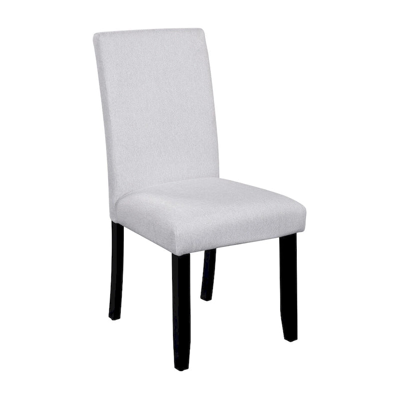 Set da tavolo da pranzo rotondo grigio e nero/beige e nero, 5 pezzi, 4 posti