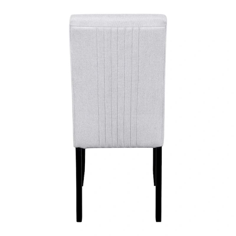 Set da tavolo da pranzo rotondo grigio e nero/beige e nero, 5 pezzi, 4 posti