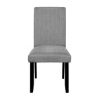 Set da tavolo da pranzo rotondo grigio e nero/beige e nero, 5 pezzi, 4 posti