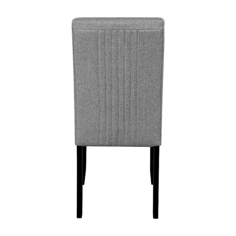 Set da tavolo da pranzo rotondo grigio e nero/beige e nero, 5 pezzi, 4 posti