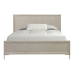 Letto a pannelli moderno, Rovere naturale/Espresso, Queen/King, 2 posti letto