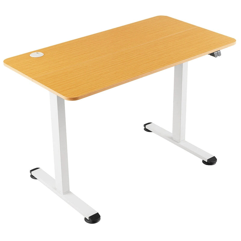 Scrivania elettrica regolabile in altezza Sit-Stand, marrone/nero/naturale, monoposto