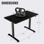Scrivania elettrica regolabile in altezza Sit-Stand, marrone/nero/naturale, monoposto