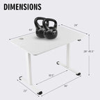 Scrivania elettrica regolabile in altezza Sit-Stand, marrone/nero/naturale, monoposto