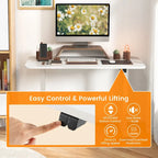 Scrivania elettrica regolabile in altezza Sit-Stand, marrone/nero/naturale, monoposto
