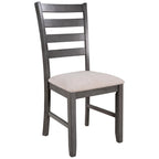 Set pranzo rustico grigio 6 posti, tavolo, 4 sedie e panca