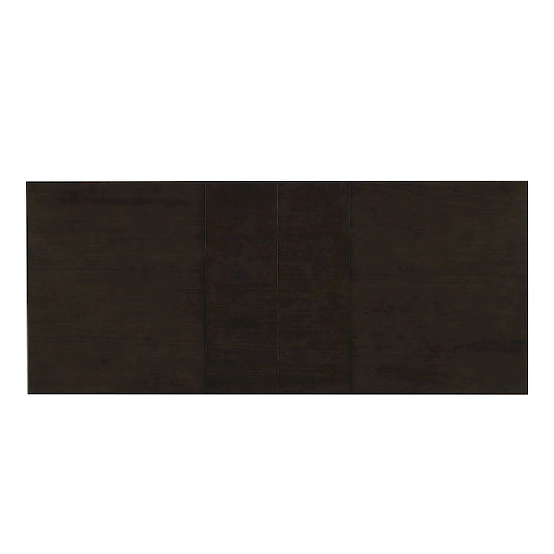Set da pranzo allungabile in stile rustico/espresso da 9 pezzi, 8 sedie imbottite, posti a sedere per 8 persone