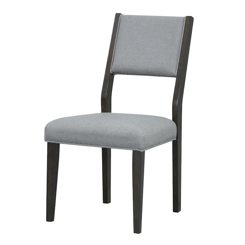 Set da pranzo allungabile in stile rustico/espresso da 9 pezzi, 8 sedie imbottite, posti a sedere per 8 persone