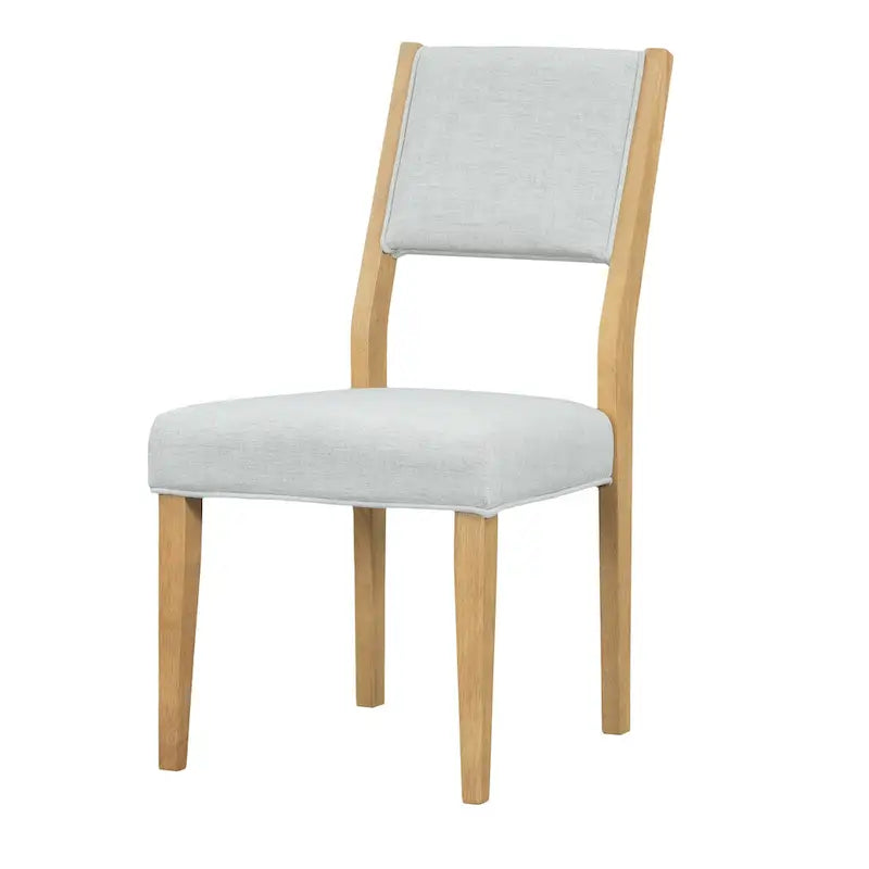 Set da pranzo allungabile in stile rustico/espresso da 9 pezzi, 8 sedie imbottite, posti a sedere per 8 persone
