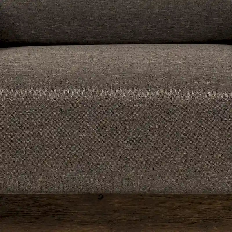 Set Divano a 2 Pezzi in Stile Missione, Marrone Scuro / Rovere Rustico, Posti a Sedere 5