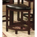 Set da pranzo rotondo Espresso per 4 – Stile moderno con piano in vetro