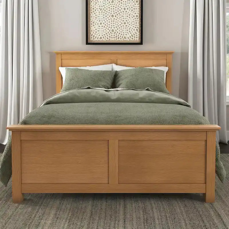 Homestyles Oak Park Brown Wood Queen Bed