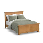 Struttura letto a pannelli in rovere chiaro, matrimoniale standard, 1 posto letto