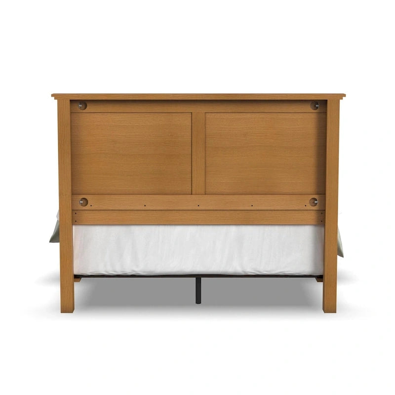 Struttura letto a pannelli in rovere chiaro, matrimoniale standard, 1 posto letto