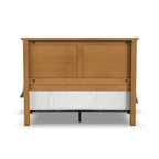 Struttura letto a pannelli in rovere chiaro, matrimoniale standard, 1 posto letto