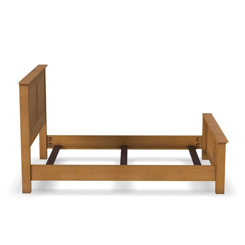 Struttura letto a pannelli in rovere chiaro, matrimoniale standard, 1 posto letto