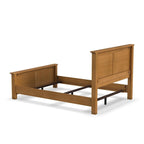 Struttura letto a pannelli in rovere chiaro, matrimoniale standard, 1 posto letto