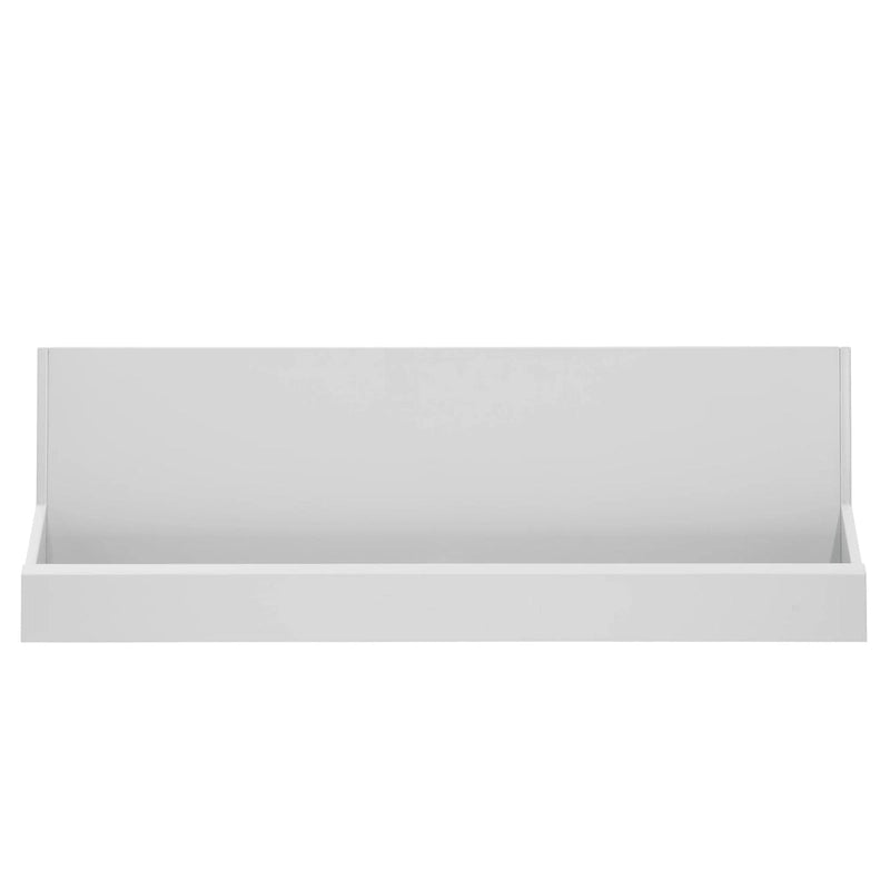 Bianco / Grigio / Nero, Scrivania a 2 Cassetti con Alzata, 1 Persona