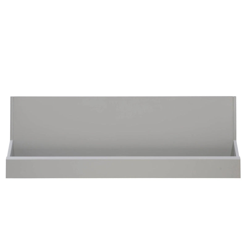Bianco / Grigio / Nero, Scrivania a 2 Cassetti con Alzata, 1 Persona