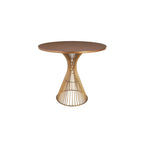 Tavolo da pranzo ovale bronzo/nero, stile Mid-Century Modern, 6 posti