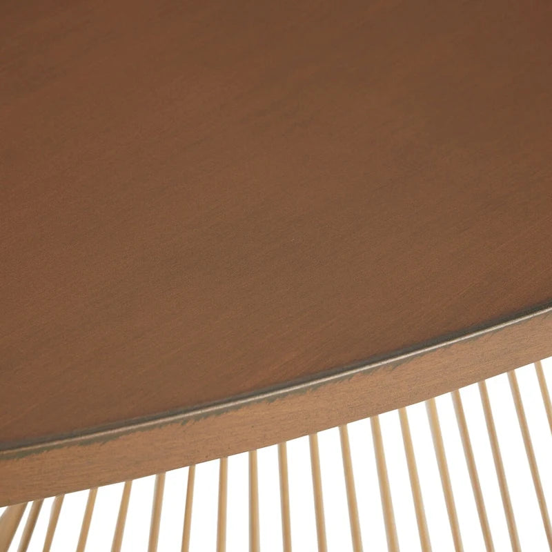 Tavolo da pranzo ovale bronzo/nero, stile Mid-Century Modern, 6 posti