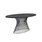 Tavolo da pranzo ovale bronzo/nero, stile Mid-Century Modern, 6 posti