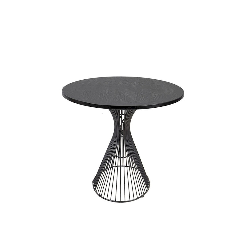Tavolo da pranzo ovale bronzo/nero, stile Mid-Century Modern, 6 posti