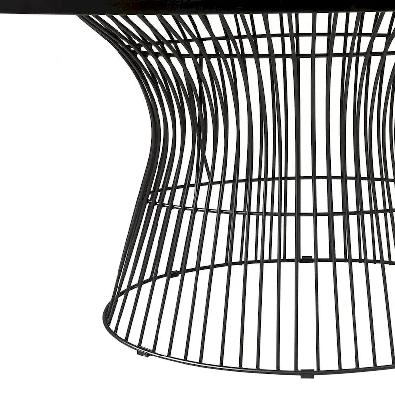 Tavolo da pranzo ovale bronzo/nero, stile Mid-Century Modern, 6 posti