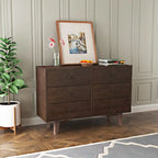 Credenza da buffet in legno massello Auburn, maniglia rotonda retrò, montaggio da 1-2 persone