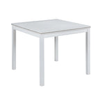 Set da Pranzo 5 Pezzi, Grigio/Nero/Bianco, Quadrato, 4 Posti